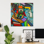 "Yoga" by Ruchell Alexander ポスター (ホームオフィス)