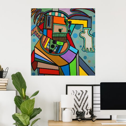 "Yoga" by Ruchell Alexander ポスター (ホームオフィス)