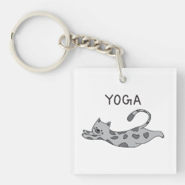 Yoga Cat キーホルダー