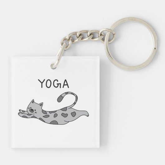 Yoga Cat キーホルダー (裏面)