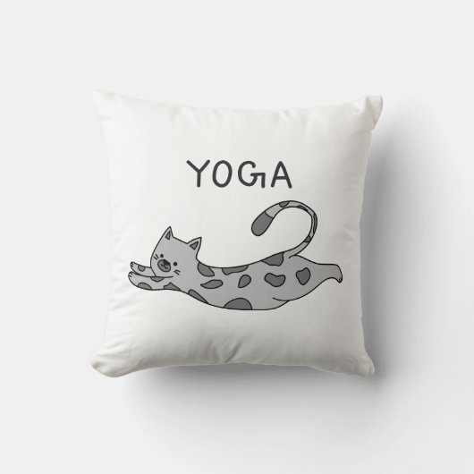 Yoga Cat クッション (正面)
