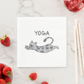 Yoga Cat スタンダードランチョンナプキン (インサイチュ)