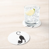 Yoga cat ラウンドペーパーコースター (インサイチュ)