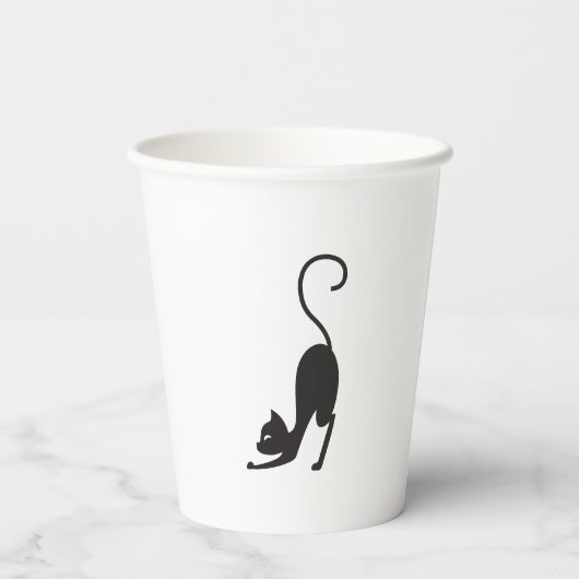 Yoga cat 紙コップ (裏面)