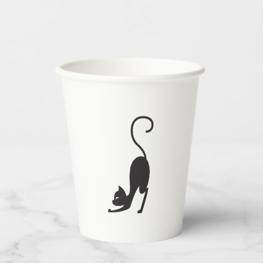 Yoga cat 紙コップ (正面)