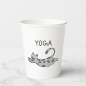 Yoga Cat 紙コップ (裏面)
