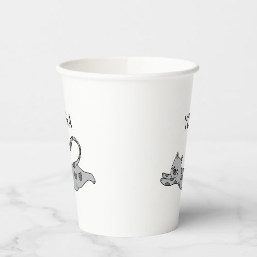 Yoga Cat 紙コップ (左)