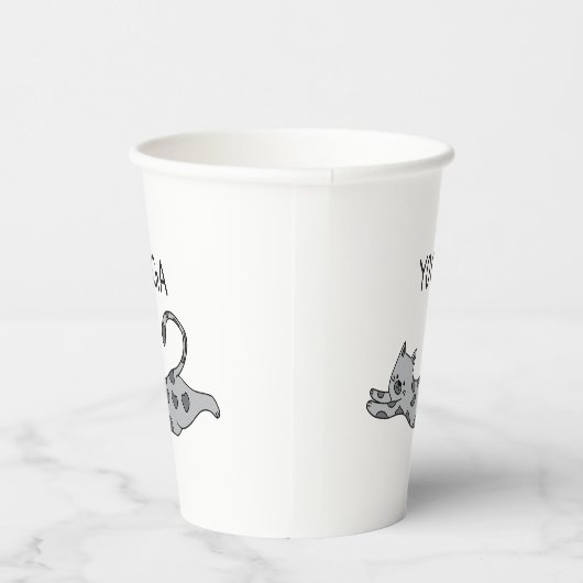 Yoga Cat 紙コップ (右)