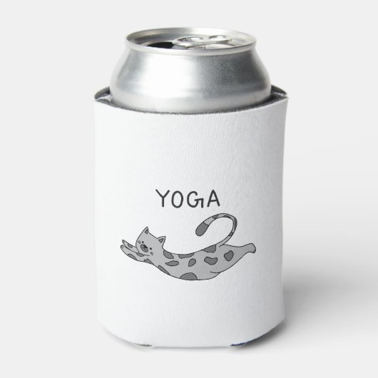 Yoga Cat 缶クーラー (缶正面)