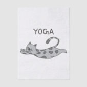 Yoga Cat 薄葉紙 (正面)