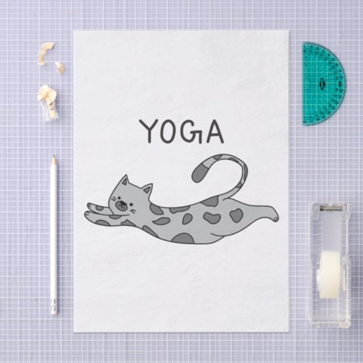 Yoga Cat 薄葉紙 (クラフト)