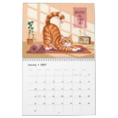 Yoga Cats Calendar 2026 カレンダー (1月 2027)