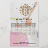 Yoga Classes Flyer チラシ (正面)