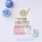 Yoga Classes Flyer チラシ (シングル)