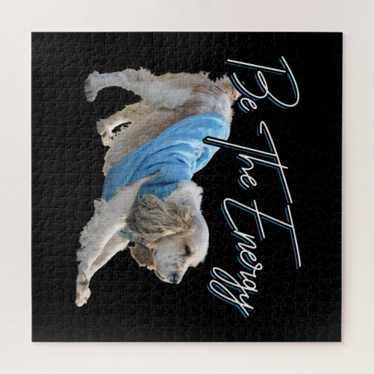 Yoga Downtown Dog – エネルギー引用文 ジグソーパズル (横)