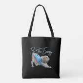 Yoga Downtown Dog – エネルギー引用文 トートバッグ (裏面)