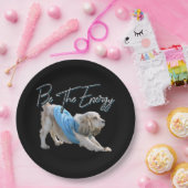 Yoga Downtown Dog – エネルギー引用文 ペーパープレート (パーティー)