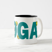 Yoga Emoji Mug ツートーンマグカップ (正面右)