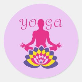 Yoga Flor de Loto ラウンドシール