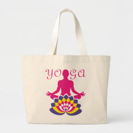 Yoga Flor de Loto ラージトートバッグ