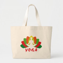 Yoga Flor de Loto ラージトートバッグ