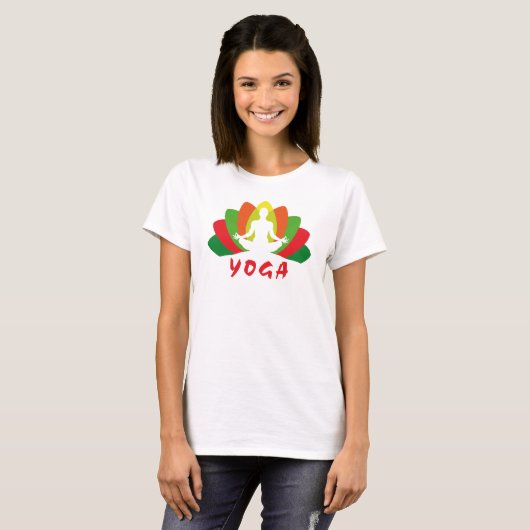 Yoga Flor de Loto Tシャツ (正面フル)