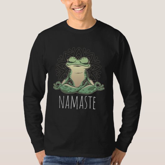 Yoga Frog Namaste Tシャツ (正面)