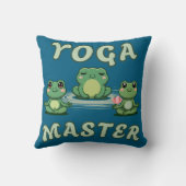 Yoga Frogs Yoga Master クッション (裏面)