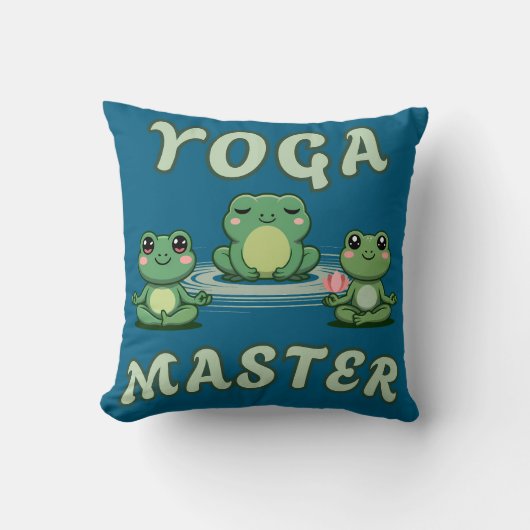 Yoga Frogs Yoga Master クッション (正面)
