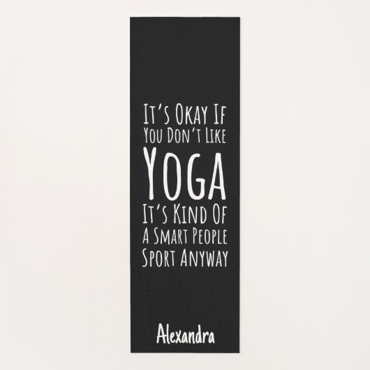 Yoga Gag Gifts Funny Humor Birthday Novelty Yogi ヨガマット (正面)