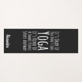 Yoga Gag Gifts Funny Humor Birthday Novelty Yogi ヨガマット (正面(横))