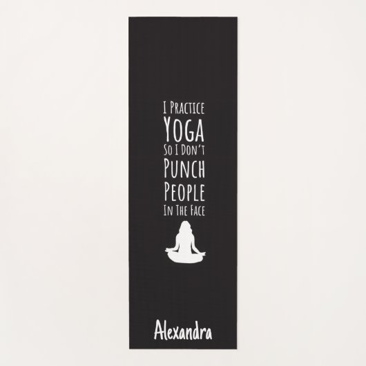 Yoga Gag Gifts Novelty Custom Personalized Funny  ヨガマット (正面)
