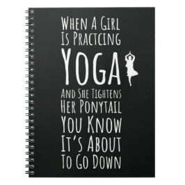 Yoga Gifts For Women Quote For Her Typography ノートブック