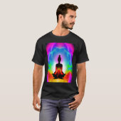 Yoga Girl Female Sun Salutation Meditation Chakra  Tシャツ (正面フル)