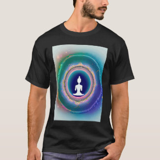 Yoga Girl Female Sun Salutation Meditation Chakra  Tシャツ