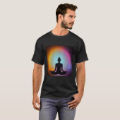 Yoga Girl Female Sun Salutation Meditation Chakra  Tシャツ (正面フル)