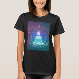 Yoga Girl Female Sun Salutation Meditation Chakra  Tシャツ