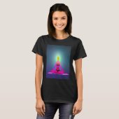 Yoga Girl Female Sun Salutation Meditation Chakra  Tシャツ (正面フル)