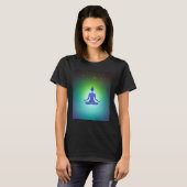 Yoga Girl Female Sun Salutation Meditation Chakra  Tシャツ (正面フル)