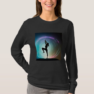 Yoga Girl Female Sun Salutation Meditation Chakra  Tシャツ