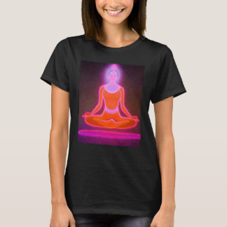 Yoga Girl Female Sun Salutation Meditation Chakra  Tシャツ