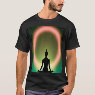 Yoga Girl Female Sun Salutation Meditation Chakra  Tシャツ