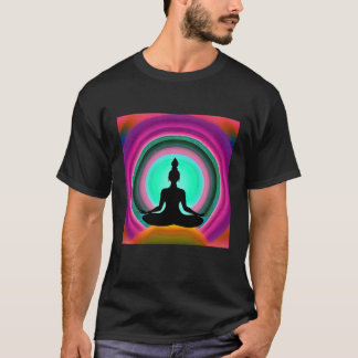 Yoga Girl Female Sun Salutation Meditation Chakra  Tシャツ