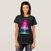 Yoga Girl Female Sun Salutation Meditation Chakra  Tシャツ (正面フル)