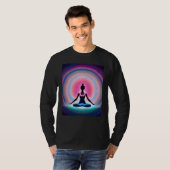 Yoga Girl Female Sun Salutation Meditation Chakra  Tシャツ (正面フル)