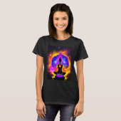 Yoga Girl Female Sun Salutation Meditation Chakra  Tシャツ (正面フル)