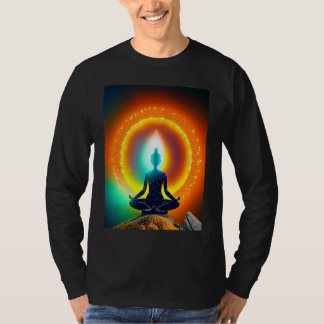 Yoga Girl Female Sun Salutation Meditation Chakra  Tシャツ