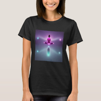 Yoga Girl Female Sun Salutation Meditation Chakra  Tシャツ
