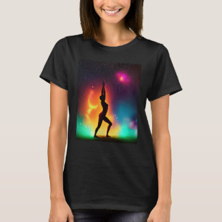 Yoga Girl Female Sun Salutation Meditation Chakra  Tシャツ
