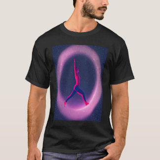 Yoga Girl Female Sun Salutation Meditation Chakra Tシャツ